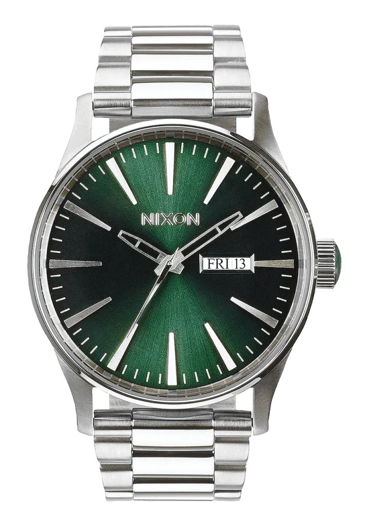 Montre sentry stainless steel silver / green
