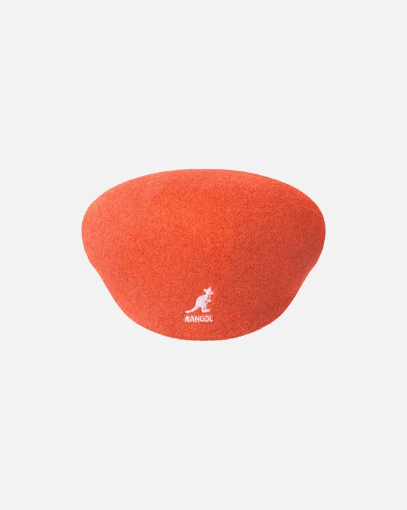 KANGOL - WOOL 504 CAP - CORAL FLAME