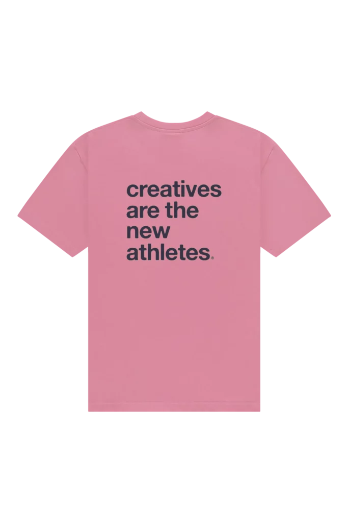 T-shirt Catna Bonbon avec slogan "Creatives Are The New Athletes" imprimé au dos