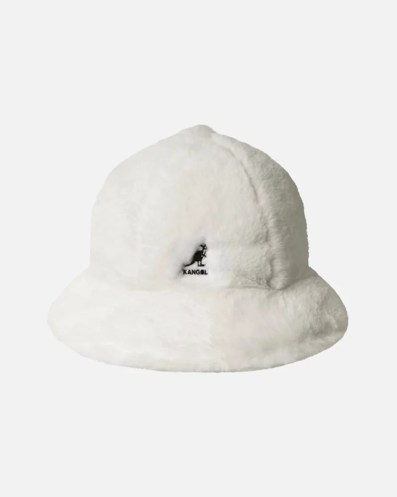 KANGOL FAUX FUR CASUAL CAP – CREAM