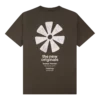 T-shirt Ananse Adinkra Acid Brown avec symbole Ananse Ntentan imprimé au dos
