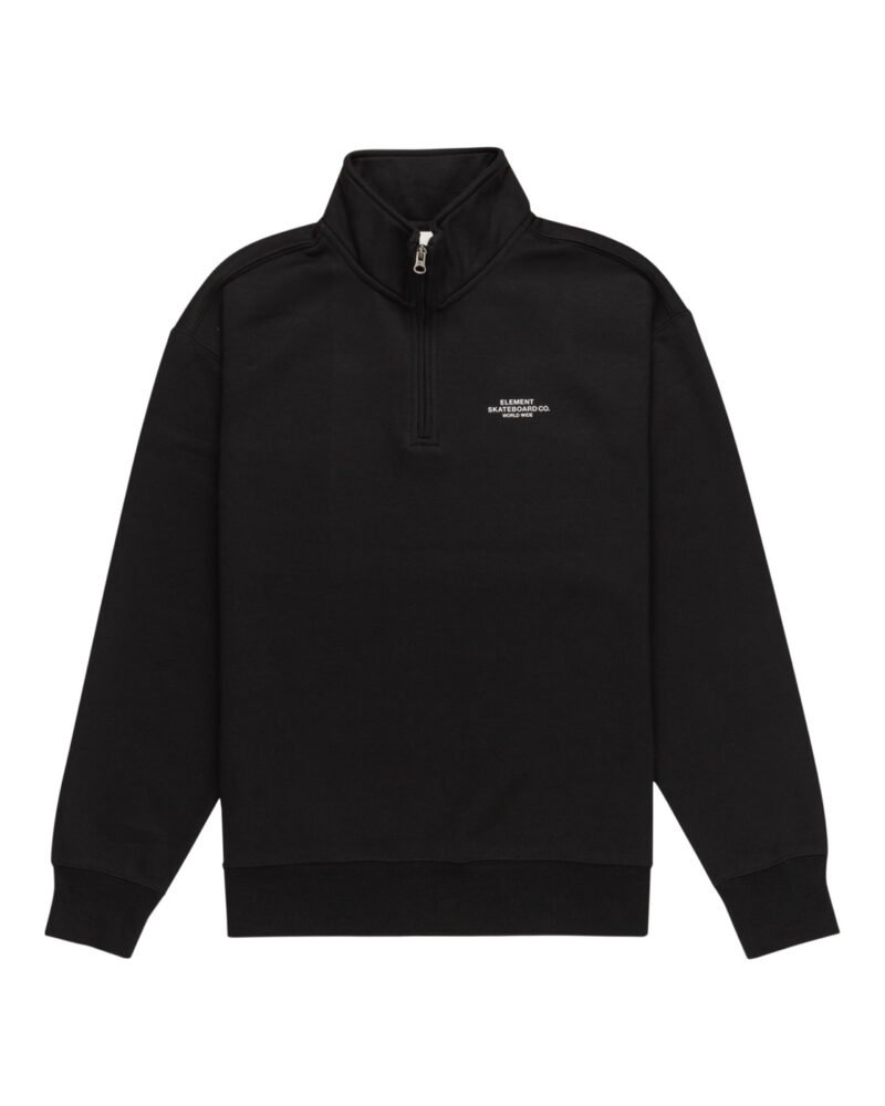 ELEMENT - CO. SWEATSHIRT À COL ZIP – BLACK