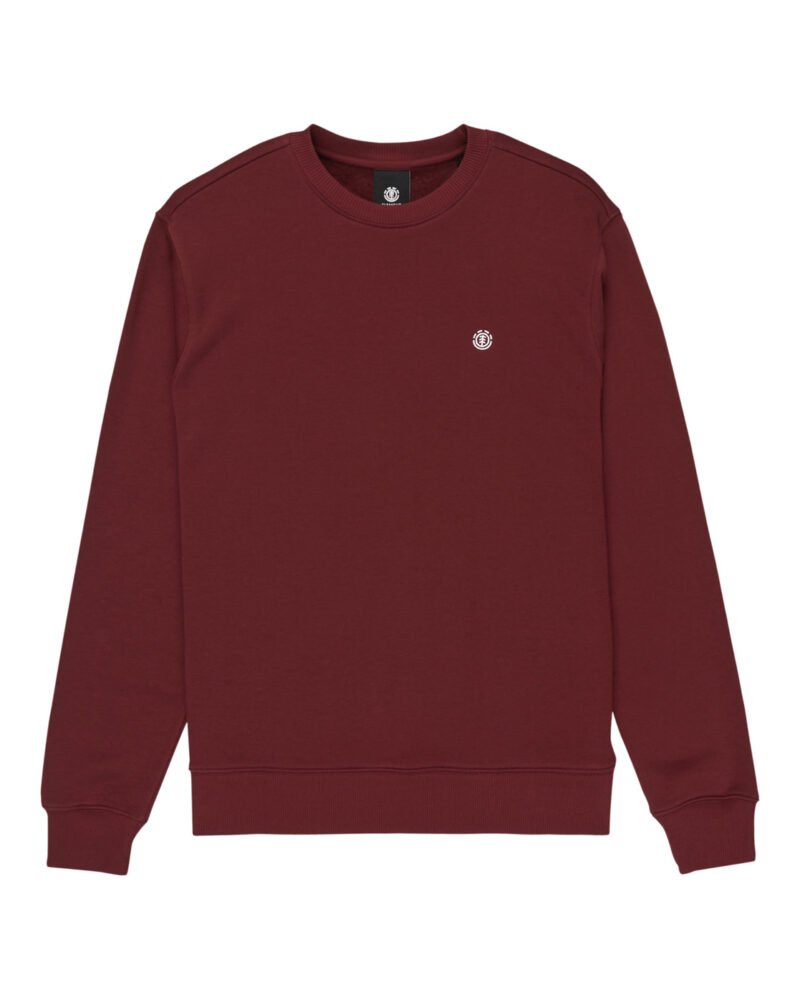 ELEMENT - ICON EMBROIDERY CR SWEAT -  ZINFANDEL