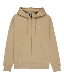 ELEMENT - ICON EMBROIDERY ZIP SWEAT – ALUMINIUM