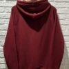 Dos du hoodie raglan bordeaux Saint Viateur en coton bio