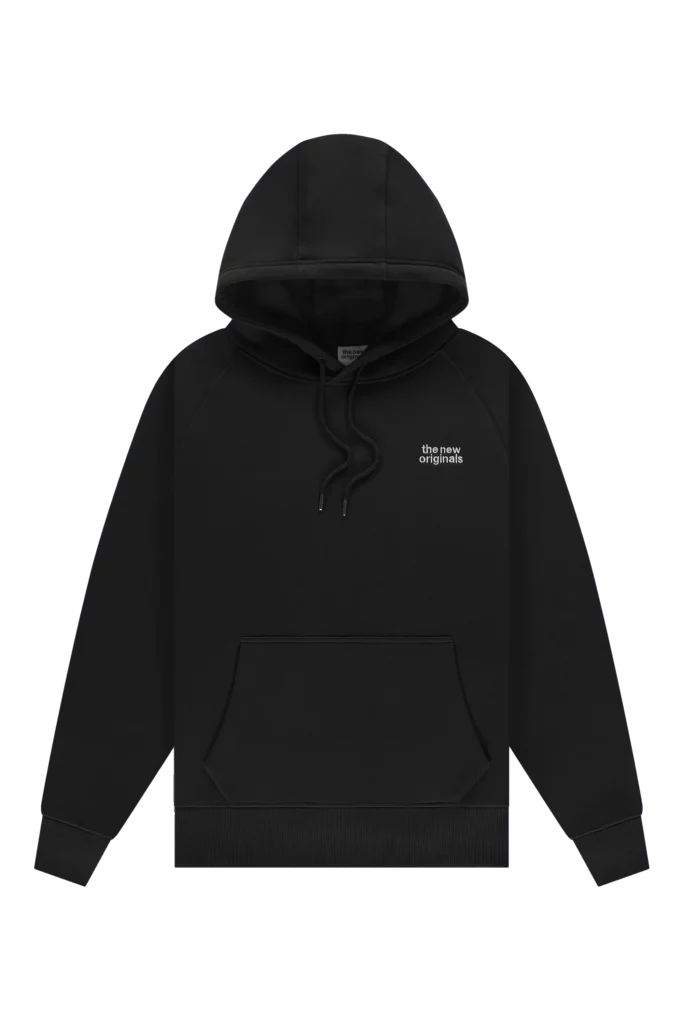 Hoodie Catna Emblem noir vue de face