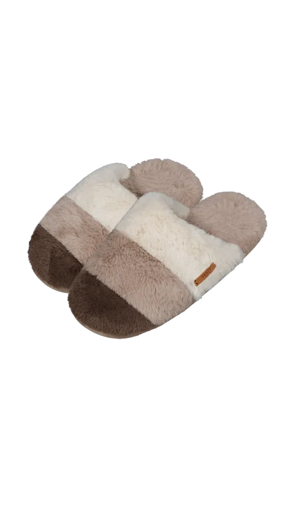 Chaussons Barts Sluppy Slippers en coloris Light Brown – extérieur textile doux, intérieur moelleux avec semelle antidérapante.
