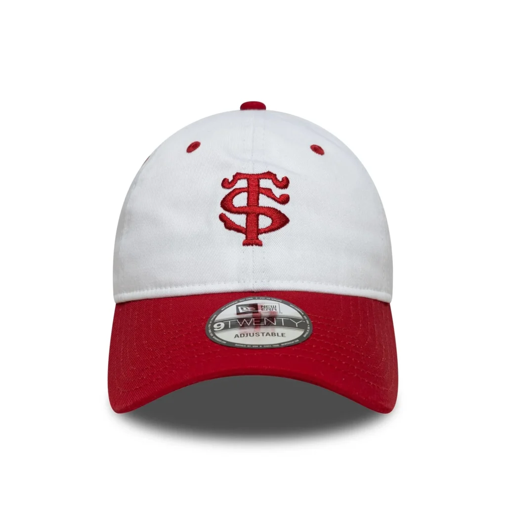 New Era 9TWENTY Adjustable Stade Toulousain Contrast Visor – blanc