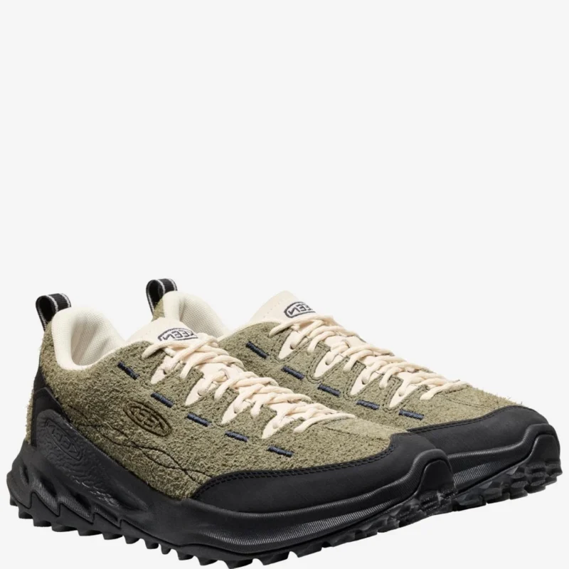 Keen Jasper Zionic Dark Olive Birch – Sneakers outdoor cuir homme confort et adhérence