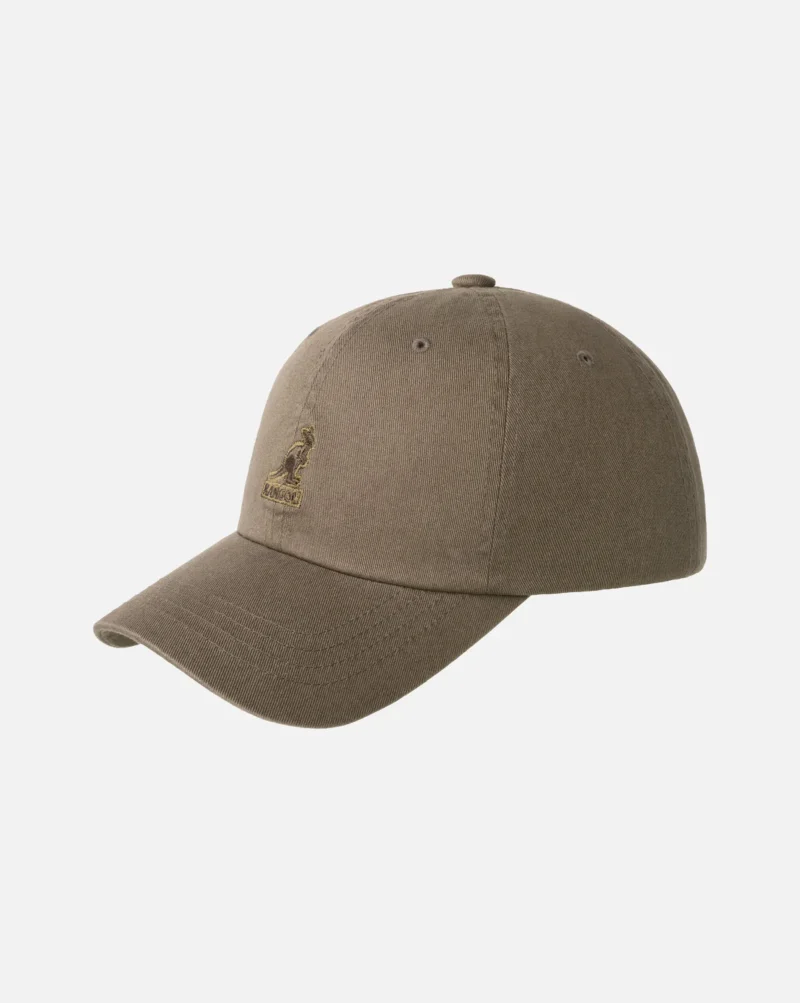 Casquette Kangol Washed Baseball – Coton Vintage Ajustable Smog