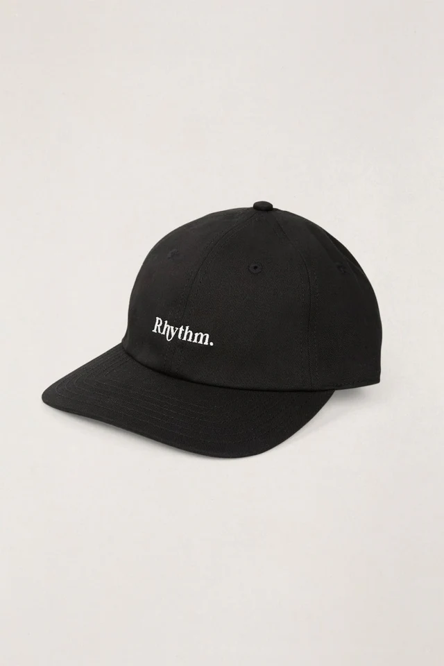 RHYTHM – CASQUETTE – ESSENTIAL BRUSHED TWILL CAP – Black
