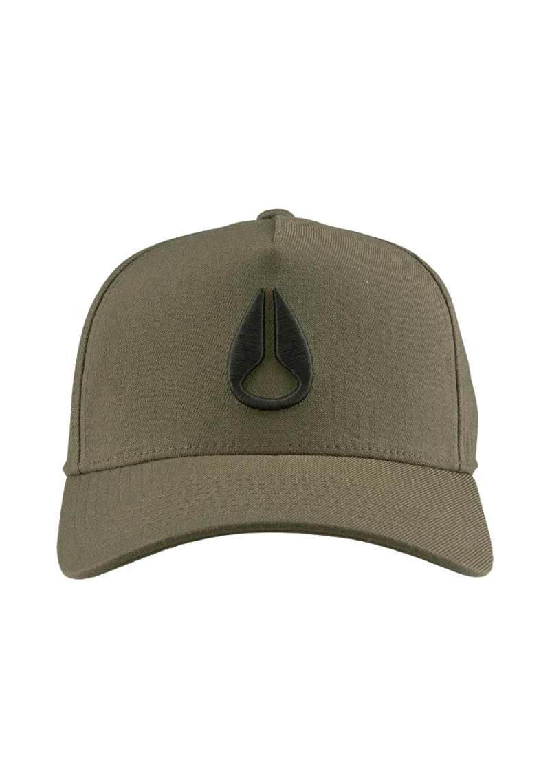 NIXON – CASQUETTE – DEEP DOWN ATHLETIC SNAPBACK – Vert olive / noir