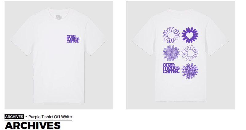 T-shirt Off White Purple Archives Onze Mètres Carrés – T-shirt coton premium homme blanc