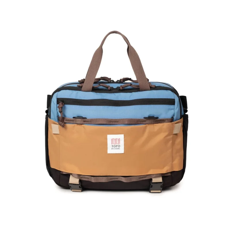 TOPO DESIGNS – SAC – MOUNTAIN CROSS BAG 14L – River Blue / Brown Oak