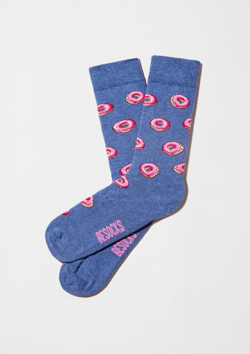 BESOCKS – CHAUSSETTES – BEDONUT BLUE – BLEU