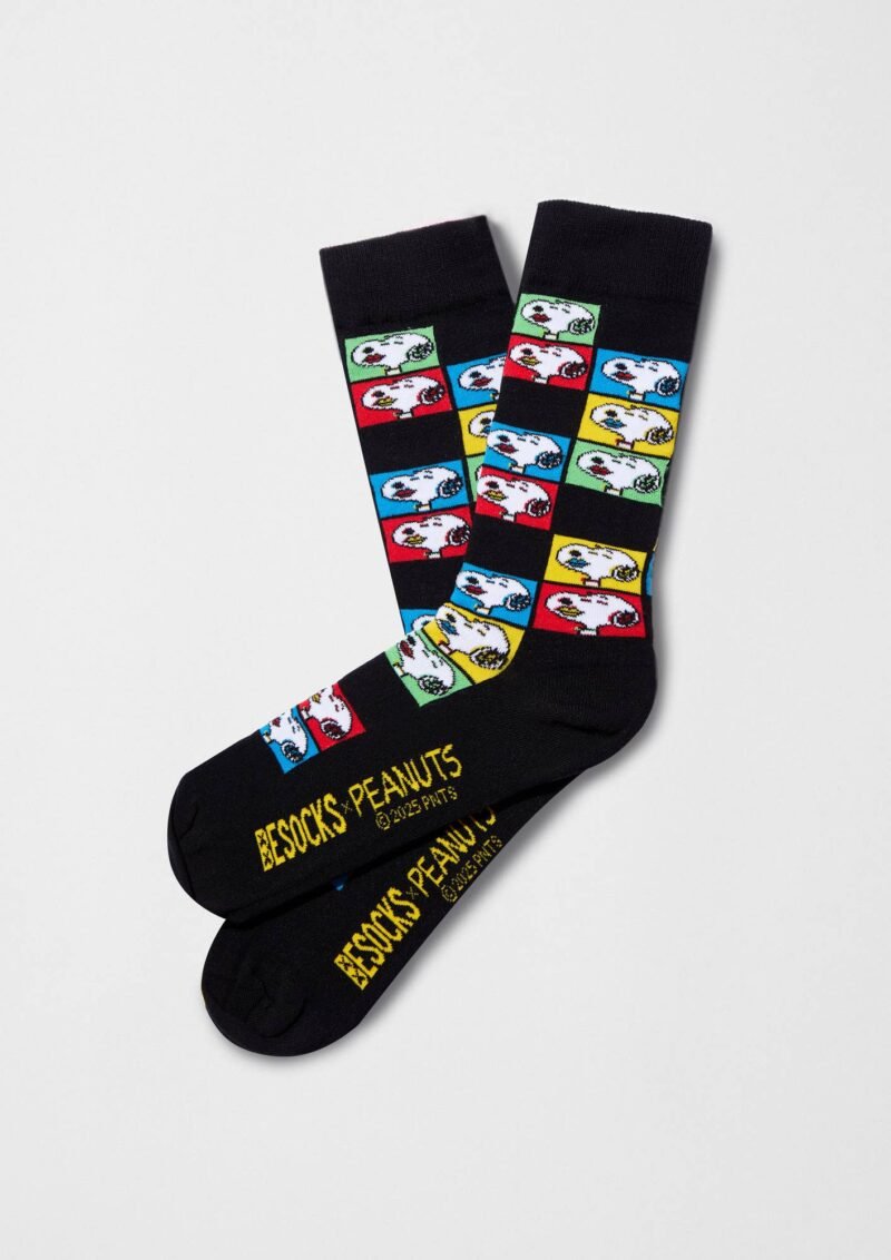 BESOCKS – CHAUSSETTES – besnoopy-Popart black